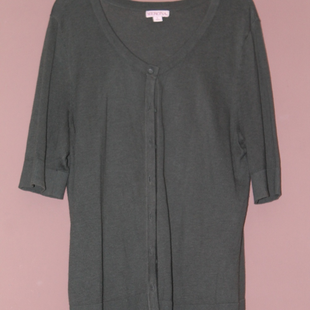 Olive Green Cardigan